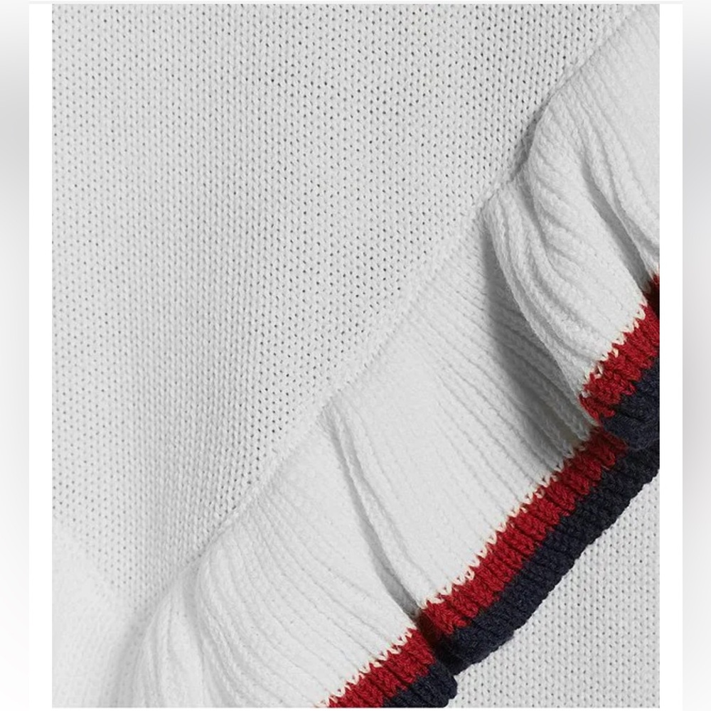 NEW The Upside Columbia Boo Frill Knit Top Cotton Sweater Sz M - Picture 4 of 10